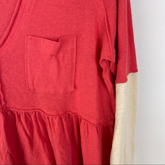 NWT Free People Women's Heart of Mine Colorblock Peplum Top size M - Picture 5 of 11